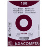 Paquet 100 fiches sous film - bristol dots non perforé - 105x148mm