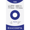 Étui de 100 fiches - bristol uni non perforé 75x125mm