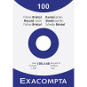Étui de 100 fiches - bristol uni non perforé 105x148mm