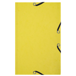 Chemise 3 rabats à élastiques Aquarel + 25 fiches bristol 125x200mm - 4 couleurs assorties