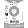 Paquet 100 fiches sous film - bristol quadrillé 5x5 non perforé 55x74mm