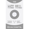 Étui de 100 fiches - bristol quadrillé 5x5 non perforé 75x125mm
