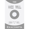 Étui de 100 fiches - bristol quadrillé 5x5 non perforé 100x150mm