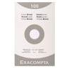 Étui de 100 fiches - bristol quadrillé 5x5 non perforé 125x200mm