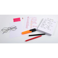 Étui de 100 fiches - bristol quadrillé 5x5 non perforé 125x200mm