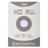Étui de 100 fiches - bristol quadrillé 5x5 non perforé 210x297mm