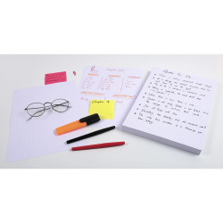 Étui de 100 fiches - bristol quadrillé 5x5 non perforé 210x297mm