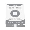 Étui de 100 fiches - bristol quadrillé 5x5 non perforé 105x148mm