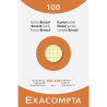 Étui de 100 fiches - bristol quadrillé 5x5 non perforé 100x150mm