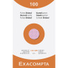 Étui de 100 fiches - bristol quadrillé 5x5 non perforé 125x200mm
