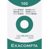 Étui de 100 fiches - bristol blanc ligné non perforé 105x148mm