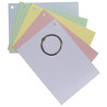 Paquet de 50 Flashcards sous film + anneau - bristol dots perforé - Format A6