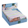 Présentoir complet avec 38 paquets de 50 flashcards sous film + anneau - bristol ligné perforé - formats A6 et A7