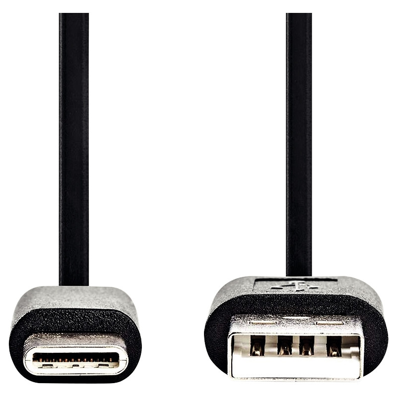 Cordon USB type A vers type C 1m noir