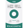 Étui de 100 fiches - bristol ligné non perforé 75x125mm