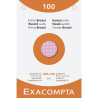 Étui de 100 fiches - bristol quadrillé 5x5 perforé 100x150mm