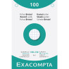 Étui de 100 fiches - bristol quadrillé 5x5 perforé 100x150mm