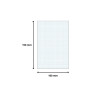 Étui de 100 fiches - bristol quadrillé 5x5 perforé 100x150mm