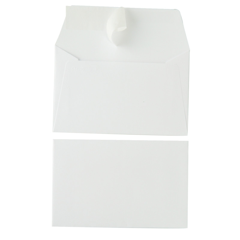 Paquet de 20 enveloppes Pollen 90x140mm 120g blanc