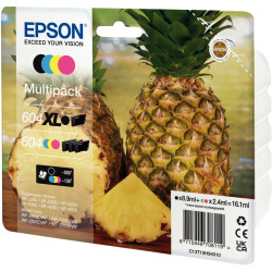 Epson ANANAS / 604 cartouche encre noire haute capacité, cyan, magenta
