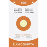Étui de 100 fiches - bristol quadrillé 5x5 perforé 125x200mm