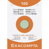Étui de 100 fiches - bristol quadrillé 5x5 perforé 105x148mm