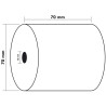 Bobine pour machine à calculer 70x70 mm - 1 pli offset extra-blanc 60g/m2.