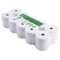 Bobine pour machine à calculer 70x70 mm - 1 pli offset extra-blanc 60g/m2.