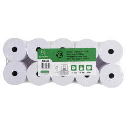 Bobine pour machine à calculer 74x70 mm - 1 pli offset extra-blanc 60g/m2