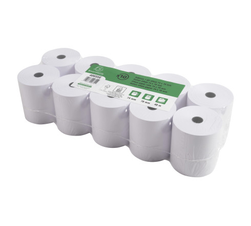 Bobine pour machine à calculer 74x70 mm - 1 pli offset extra-blanc 60g/m2