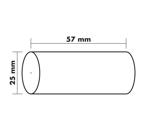 Bobine sans mandrin pour machines à calculer 57x25 mm - 1 pli offset extra-blanc 60g/m2.