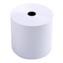 Bobine pour tickets de caisse 76x80 mm - 1 pli offset extra-blanc 60g/m2.
