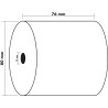 Bobine pour tickets de caisse 76x80 mm - 1 pli offset extra-blanc 60g/m2.
