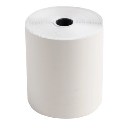 Bobine pour tickets de caisse 76x70 mm - 2 plis chimique autocopiant (blanc/jaune) 57g/m2.