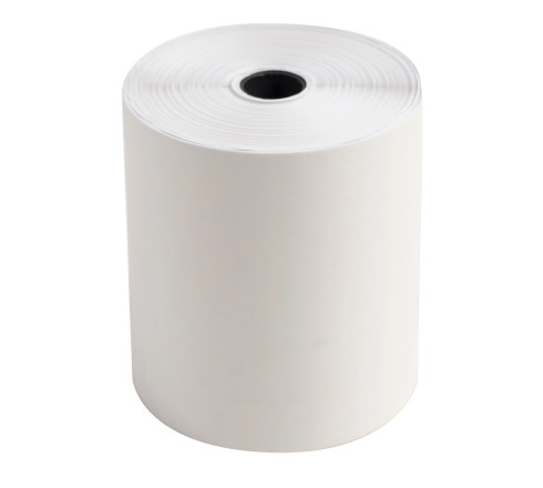 Bobine pour tickets de caisse 76x70 mm - 2 plis chimique autocopiant (blanc/jaune) 57g/m2.