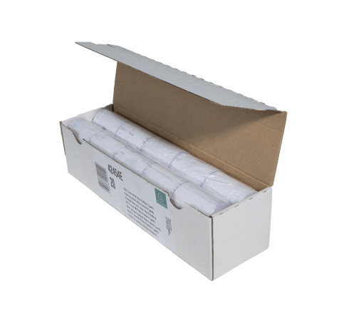 Bobine pour tickets de carte bancaire 57x40 mm - 2 plis chimique autonome 60g/m2.