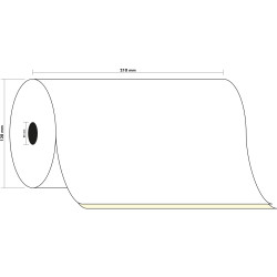 Bobine Télex 210x120 mm- 2 plis chimique autocopiant 57g/m2.