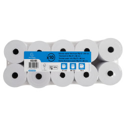 Bobine pour caisse et balance 57x80mm - 76m - 1 pli thermique 55g/m2.