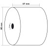 Bobine pour caisse et balance 57x80mm - 76m - 1 pli thermique 55g/m2.