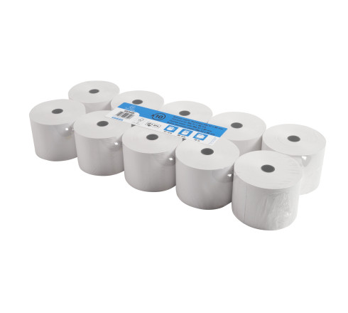 Bobine pour caisse et balance 57x80mm - 76m - 1 pli thermique 55g/m2.