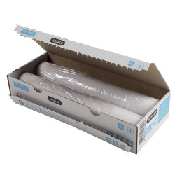 Bobine pour tickets de carte bancaire 57x50mm - 28m - 1 pli thermique 55g/m2.