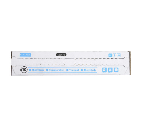 Bobine pour tickets de caisse et carte bancaire 57x60mm - 44m - 1 pli thermique 55g/m2