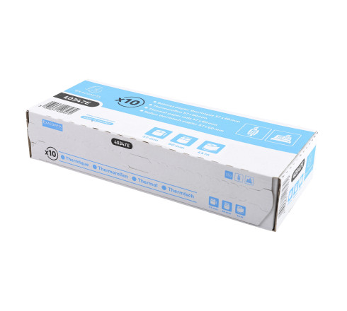 Bobine pour tickets de caisse et carte bancaire 57x60mm - 44m - 1 pli thermique 55g/m2
