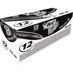 Boîte de 12 feutres Visacolor XL noir