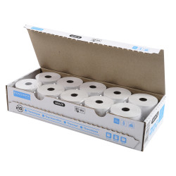 Bobine pour tickets de caisse et carte bancaire 57x60mm - 44m - 1 pli thermique 55g/m2