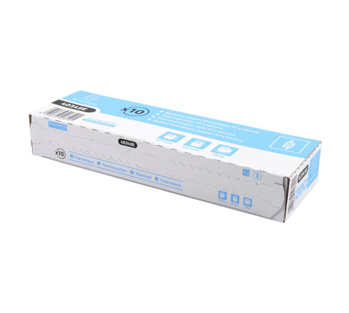 Bobine pour tickets de carte bancaire 57x40mm - 18m - 1 pli thermique 55g/m2.