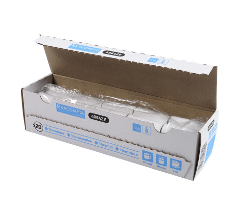 Bobine pour tickets de carte bancaire 57x30mm - 9m - 1 pli thermique 55g/m2