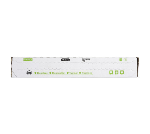Bobine pour tickets de carte bancaire 57x40mm - 18m - 1 pli thermique 55g/m2 sans Phenol.
