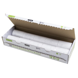 Bobine pour tickets de carte bancaire 57x40mm - 18m - 1 pli thermique 55g/m2 sans Phenol.