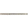 Reglet inox 2 faces 20 cm